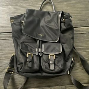 Tory Burch Perry Nylon Black Backpack, EUC